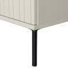 Šedobéžový dřevěný TV stolek Gravia 150 x 44 cm -fv-interier-25