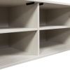 Šedobéžový dřevěný TV stolek Gravia 100 x 44 cm -fv-interier-25
