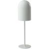 Bílá kovová nabíjecí stolní LED lampa ARA