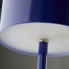 Modrá kovová nabíjecí stolní LED lampa ARA -fv-interier-25