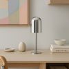 Stříbrná kovová nabíjecí stolní LED lampa ARA -fv-interier-25