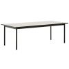 Bílo-zelený zahradní stůl Kave Home Maurina 223 x 101 cm