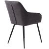 Tmavě šedá čalouněná jídelní židle Unique Furniture Nolan