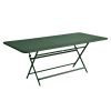 Tmavě zelený kovový skládací stůl Fermob Caractére 190 x 90 cm