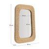 Ratanové zrcadlo Kave Home Zilna 59 x 38 cm