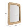 Ratanové zrcadlo Kave Home Zilna 79 x 58 cm