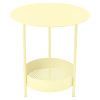 Citronově žlutý kovový zahradní odkládací stolek Fermob Salsa 50 cm