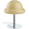 Světle žlutá skleněná stolní lampa BUBBA