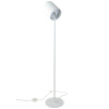 Bílá kovová stojací lampa ARA 130 cm