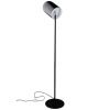 Černá kovová stojací lampa ARA 130 cm