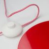Červená kovová stojací lampa ARA 130 cm -fv-interier-25