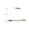 Stříbrné závěsné LED světlo Kave Home Boadella 101 cm