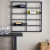 Černý kovový nástěnný stojan na víno Bloomingville Magne 67 x 67 cm -fv-interier-25