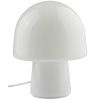 Opálově bílá skleněná stolní lampa THETYS