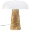 Béžová mramorová stolní lampa Glossy Mini