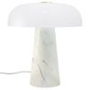 Bílá mramorová stolní lampa Glossy Mini
