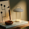 Béžová kovová stolní LED lampa Mirano -fv-interier-25