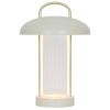 Béžová kovová stolní LED lampa Mirano