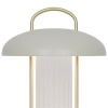 Béžová kovová stolní LED lampa Mirano