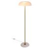Bílá stojací lampa Glossy 143 cm