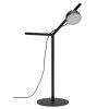 Černá kovová stolní lampa Kave Home Orey