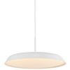 Bílé kovové závěsné LED světlo Piso 36,5 cm