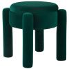 Zelená sametová stolička JADE 46 cm