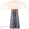 Šedá mramorová stolní lampa Glossy
