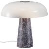 Šedá mramorová stolní lampa Glossy