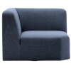 Tmavě modrý rohový modul Kave Home Neom 89 x 89 cm