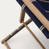 Modro-bílé zahradní skládací lehátko Kave Home Vilara -fv-interier-25