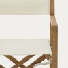 Dřevěná zahradní skládací židle Kave Home Vilara s bílým sedákem -fv-interier-25