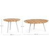 Set dvou zahradních stolků Talaia II. 50/70 cm