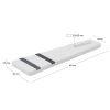 Bílo-černé mramorové servírovací prkénko Kave Home Nira 40 x 12 cm