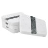 Set čtyř bílo-zelených mramorových podtácků Kave Home Nira