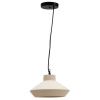 Béžové keramické závěsné světlo Kave Home Portol 31 cm