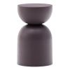 Fialový kovový odkládací stolek Kave Home Rachell 30,5 cm