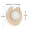 Dřevěné nástěnné světlo Kave Home Wilara 11 cm