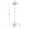 Dřevěné závěsné světlo Kave Home Wilara 18 cm