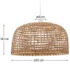 Ratanové stínidlo  Kave home Dakira Ø 50 cm