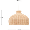 Ratanové stínidlo kave home Ennia  Ø 38 cm