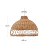 Ratanové stínidlo kave home Loura Ø 40 cm