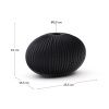 Šedá skleněná váza Kave Home Nivra 15cm