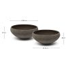 Set dvou šedých zahradních květináčů Kave Home Nura Ø 45/55 cm