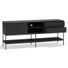 Černý TV stolek Teulat Platt 175 x 45 cm -fv-interier-25