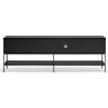 Černý TV stolek Teulat Platt 220 x 45 cm