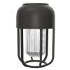 Černá kovová solární LED lampa Light No. 1