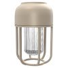 Béžová kovová solární LED lampa Light No. 1