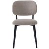 Pískově hnědá čalouněná jídelní židle Unique Furniture Fowler