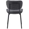Tmavě šedá bouclé jídelní židle Unique Furniture Buffalo